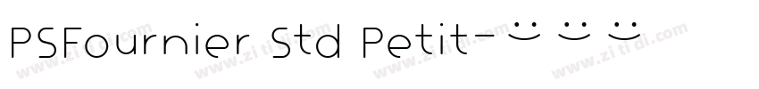 PSFournier Std Petit字体转换
